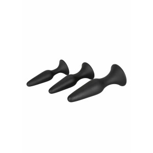 SILICONE ANAL TRAINER KIT BLACK