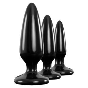 Pleasure Plug 3pc Trainer Kit BLACK