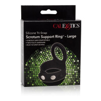 3-Snap Scrotum Ring Large BLACK