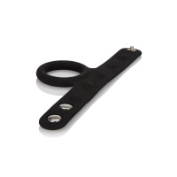 3-Snap Scrotum Ring Large BLACK