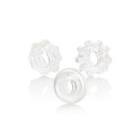 ANELLI FALLICI REVERSIBLE RING SET CLEAR