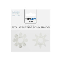 ANELLI FALLICI POWER STRETCHY RINGS CLEAR 2PEZZI
