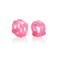 ISLAND RINGS DOUBLE STACKER PINK