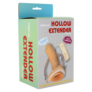 STRAP-ON VIBRATING HOLLOW EXTENDER