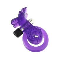 COCK&BALL RING BUTTERFLY JELLY VIBE