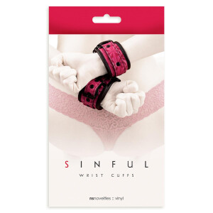 HANDSCHELLEN & FESSELN SINFUL WRIST CUFFS PINK