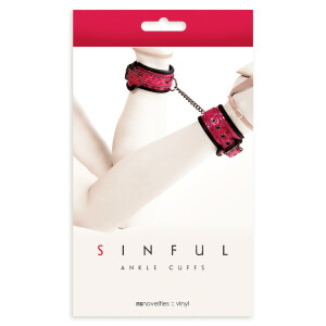 MANETTE SINFUL ANKLE CUFFS PINK