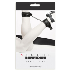 MANETTE SINFUL ANKLE CUFFS NERO