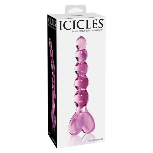 CATENA ANALE IN GLASS ICICLES NO 43 ROSA