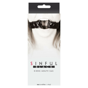 SINFUL O-RING MOUTH GAG BLACK