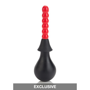 Ribbed Anal Douche BLACK