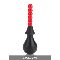 Ribbed Anal Douche BLACK