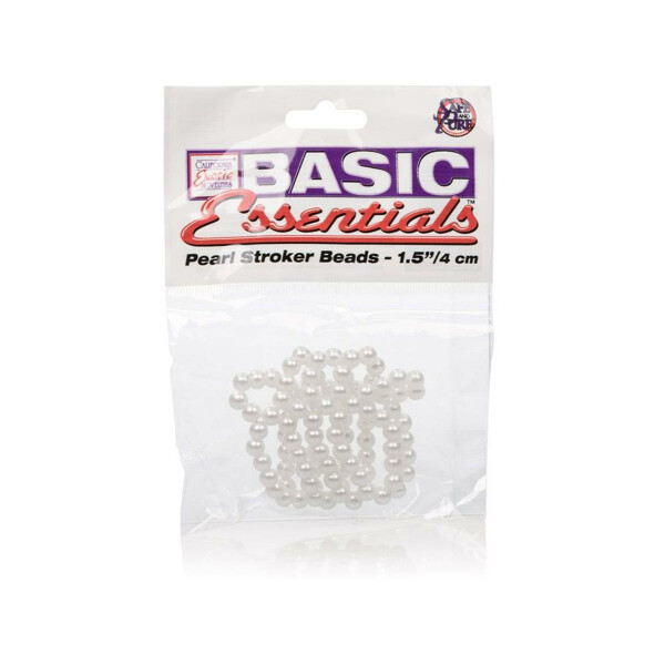 Pearl Stroker Beads Small Bianco