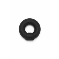 Soft Silicone Stud C-Ring schwarz