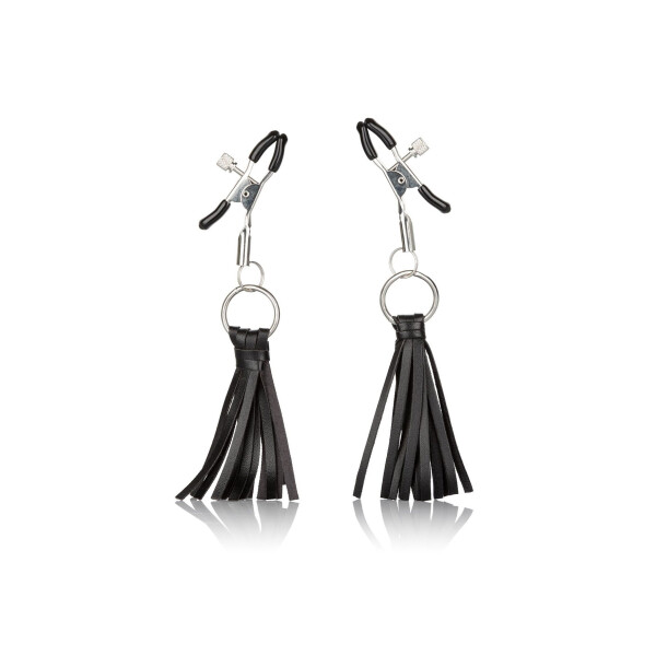 Playful Tassels Nipple Clamps SILVER