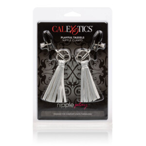 Playful Tassels Nipple Clamps SILVER