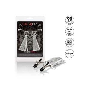 Playful Tassels Nipple Clamps SILVER