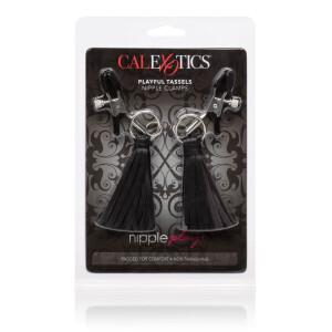 Playful Tassels Nipple Clamps SILVER