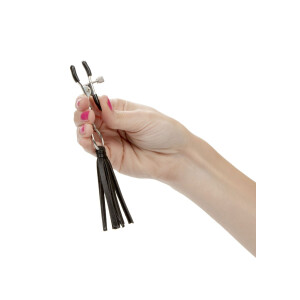 Playful Tassels Nipple Clamps SILVER