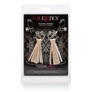 Playful Tassels Nipple Clamps SILVER