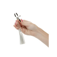 Playful Tassels Nipple Clamps SILVER