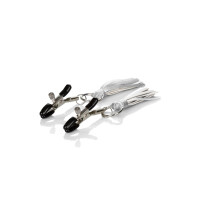 Playful Tassels Nipple Clamps SILVER