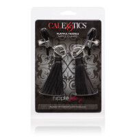 Playful Tassels Nipple Clamps SILVER