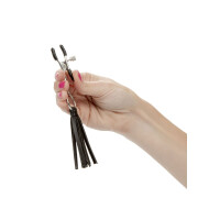 Playful Tassels Nipple Clamps SILVER