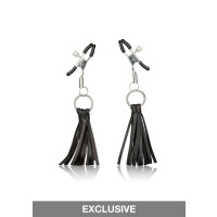 Playful Tassels Nipple Clamps SILVER