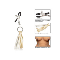 Playful Tassels Nipple Clamps SILVER