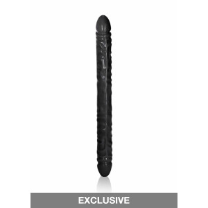 Veined Double Dong 18 Inch BLACK