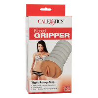 Ribbed Gripper Tight Pussy BROWN