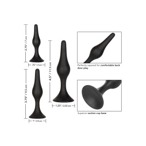 Silicone Anal Starter Kit BLACK