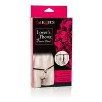 STRAP-ON LOVERS THONG WITH  PLEASURE PEARLS
