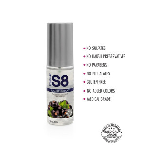 S8 WB Flavored Lube 50ml Ribes nero