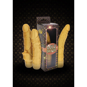 Gold Dicker Original Vibrator 20 cm GOLD