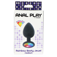 Rainbow Booty Jewel Medium BLACK