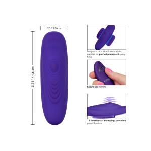 Remote Pulsating Panty Teaser PURPLE