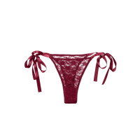Remote Control Lace Thong Set BLACK