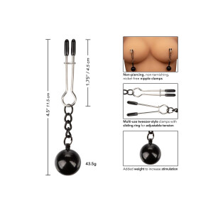 Weighted Tweezer NippleClamps METAL