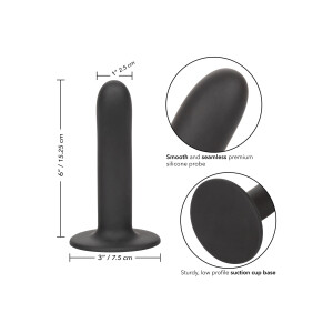 Boundless 6 inch / 15.25 cm Smooth BLACK