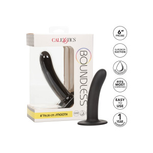 Boundless 6 inch / 15.25 cm Smooth BLACK