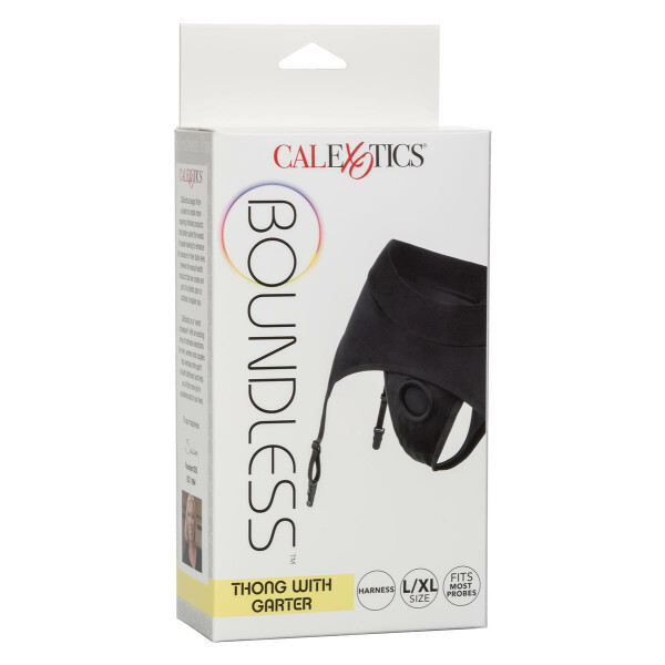Boundless Thong with Garter BLACK