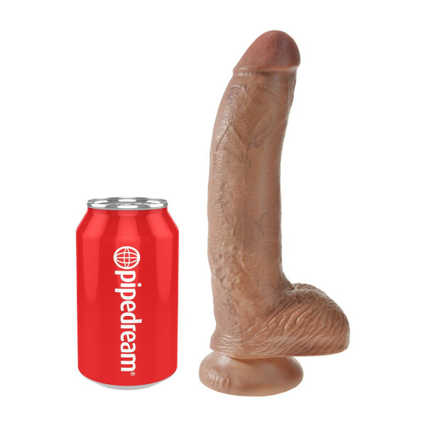 Cock 9 Inch With Balls CARAMEL