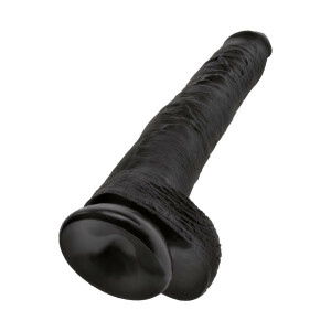 King Cock 14Inch With Balls BLACK