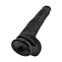 King Cock 14Inch With Balls BLACK