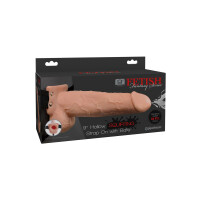 9in Hollow Squirting Strap On SKIN