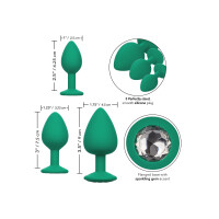 Cheeky Gems 3 pcs GREEN