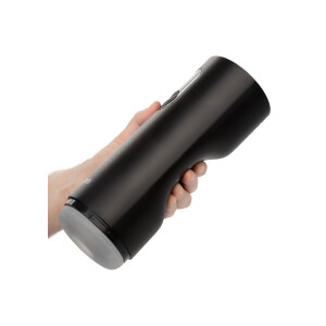 Bionic Sucking and Vibrating Masturbator BLACK