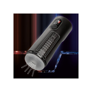 Bionic Sucking and Vibrating Masturbator BLACK